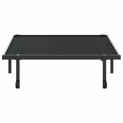 Musta sängynrunko ilman patjaa Radacs 100x190cm (taitettava teräs)