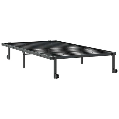 Musta sängynrunko ilman patjaa Radacs 100x190cm (taitettava teräs)