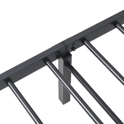 Musta sängynrunko ilman patjaa Radacs 100x190cm (taitettava teräs)