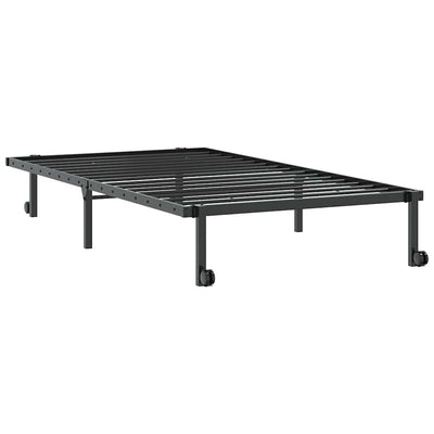 Musta sängynrunko ilman patjaa Radacs 100x200cm (taitettava, terästä)