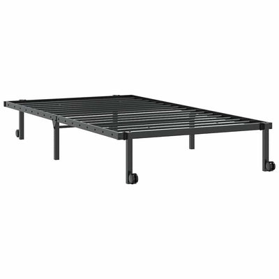 Musta sängynrunko ilman patjaa Radacs 107x203cm (taitettava, terästä)