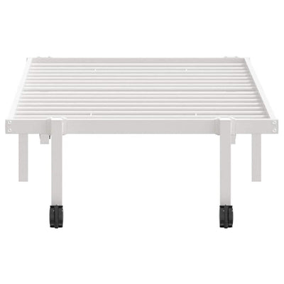 Sängynrunko ilman patjaa Taitettava valkoinen 80x200 cm terästä