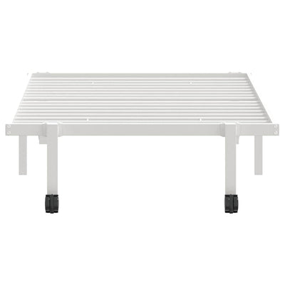 Valkoinen sängynrunko ilman patjaa Radacs 90x190cm (taitettava, terästä)
