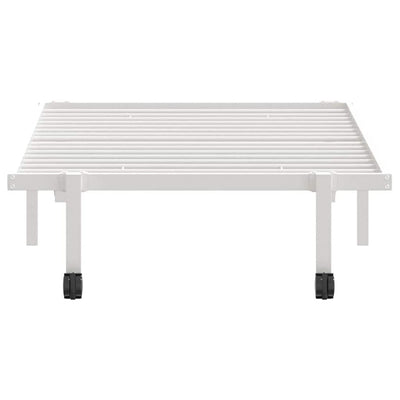 Valkoinen sängynrunko ilman patjaa Radacs 90x200cm (taitettava, terästä)