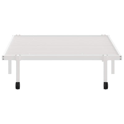 Valkoinen sängynrunko ilman patjaa Radacs 107x203cm (taitettava, terästä)