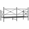 Päiväsänky ilman patjaa Musta 75x190 cm Teräs