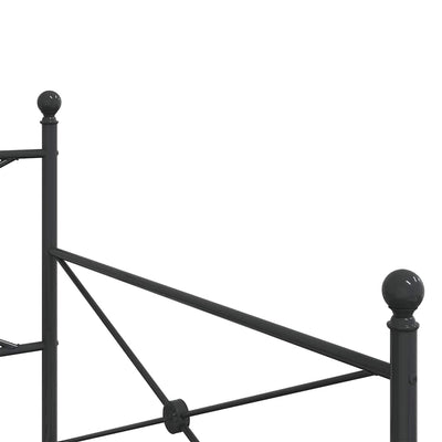Musta päiväsänky Giurgean 100x200cm (ilman patjaa, teräs)