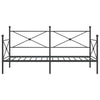 Musta päiväsänky Giurgean 107x203cm (ilman patjaa teräs)