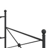 Päiväsänky ilman patjaa Musta 107x203 cm Teräs