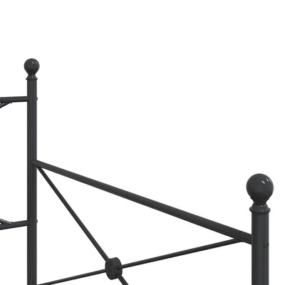 Musta päiväsänky Giurgean 107x203cm (ilman patjaa teräs)