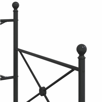 vidaXL-sohvasänky ilman patjaa Musta 90x190 cm Teräs