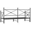 vidaXL-vuodesohva vyörykkeellä ilman patjaa Musta 90x200 cm Teräs