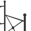 vidaXL-vuodesohva vyörykkeellä ilman patjaa Musta 90x200 cm Teräs