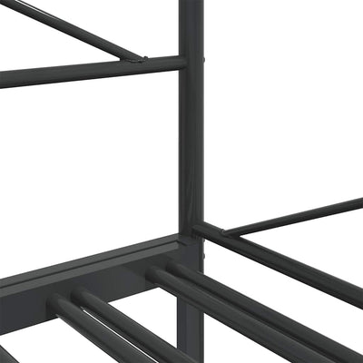 Musta sohvasänky Giurgean 100x200cm (ilman patjaa teräs)