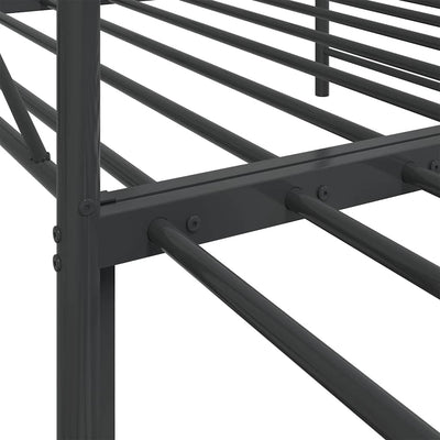 Musta sohvasänky Giurgean 100x200cm (ilman patjaa teräs)