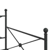 vidaXL-sohvasänky ilman patjaa Musta 107x203 cm Teräs