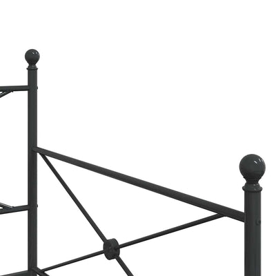 vidaXL-sohvasänky ilman patjaa Musta 107x203 cm Teräs