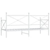 Valkoinen päiväsänky ilman patjaa Giurgean 75x190cm (teräs)
