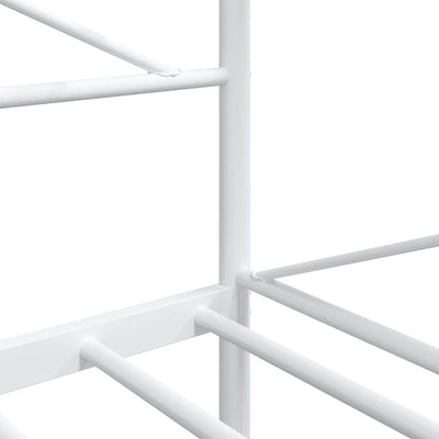 Valkoinen päiväsänky ilman patjaa Giurgean 100x190cm (teräs)