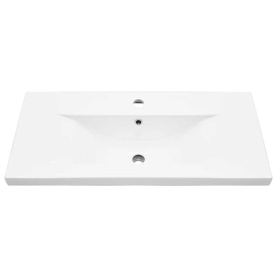 Betoninharmaa kylpyhuonekalustesarja Resvet (3-osainen, puinen)