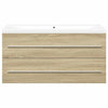 Kylpyhuonekalustesarja Senoile (2-osainen, sonoma-tammi, puinen)