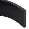 kumireuna lumiauralle Musta 250x15x2 cm
