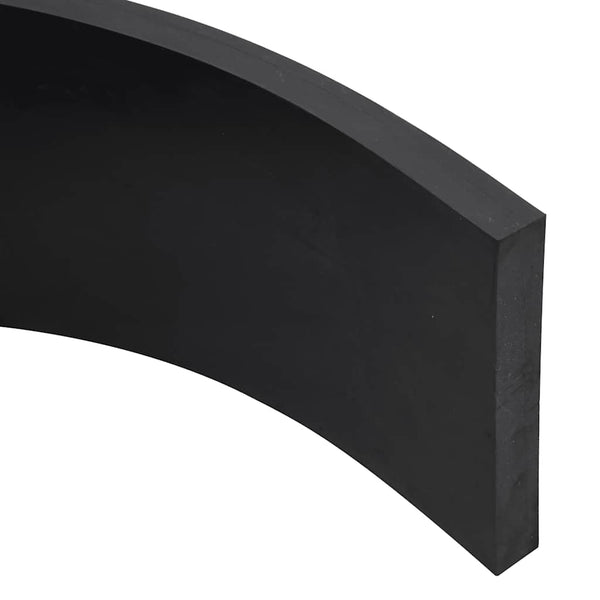 kumireuna lumiauralle Musta 250x15x2 cm