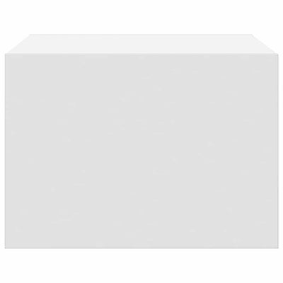 Valkoinen seinäkiinnitettävät yöpöydät led-valoilla Ojovan (2 kpl)