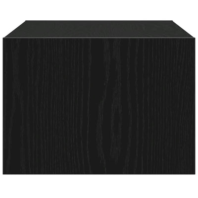 TV-kaappi LED-valoilla musta tammi 75x35,5x25 cm