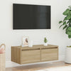 TV-kaappi LED-valoilla sonoma tammi 75x35,5x25 cm