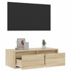 TV-kaappi LED-valoilla sonoma tammi 75x35,5x25 cm