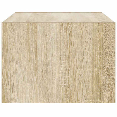 TV-kaappi LED-valoilla sonoma tammi 75x35,5x25 cm