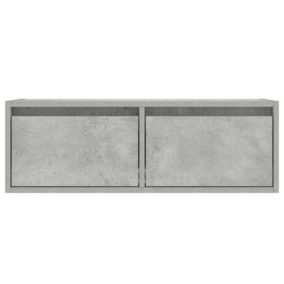 Betoninharmaa tv-kaappi led-valoilla Ojovan 75x35,5x25cm