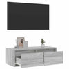 TV-kaappi LED-valoilla harmaa sonoma 75x35,5x25 cm