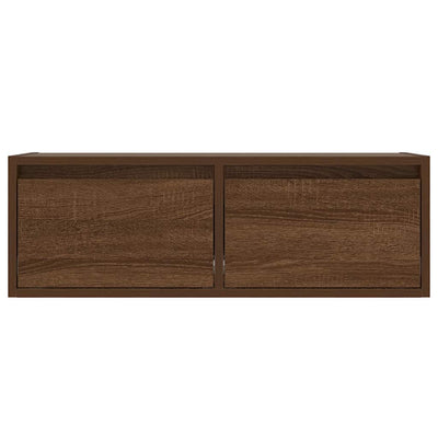 Ruskea tammi tv-kaappi Ojovan 75x35,5x25cm (led-valoilla)