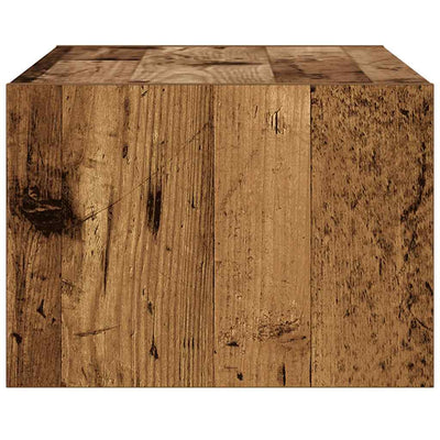 Vanha puu tv-taso led-valoilla Ojovan 75x35,5x25cm