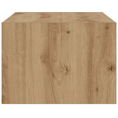 TV-kaappi LED-valoilla käsityöläinen tammi 75x35,5x25 cm