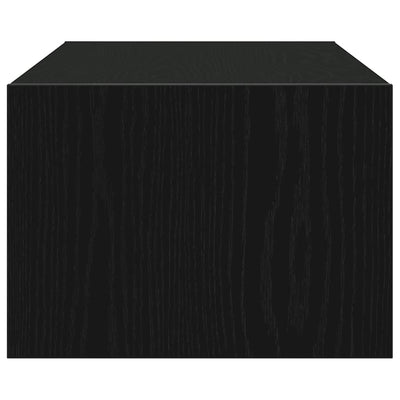 Musta tv-kaappi Ojovan 100X35,5x25cm (led-valoilla tammi)