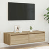 TV-kaappi LED-valoilla sonoma tammi 100X35,5x25 cm