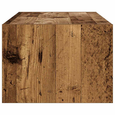 Vanha puu tv-taso led-valoilla Ojovan 100X35,5x25cm