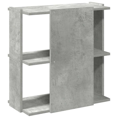 kirjahylly 3-kerroksinen betoniharmaa 60x30x60 cm tekninen puu