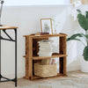 Kirjahylly 3-kerroksinen Old Wood 60x30x60 cm Engineered Wood