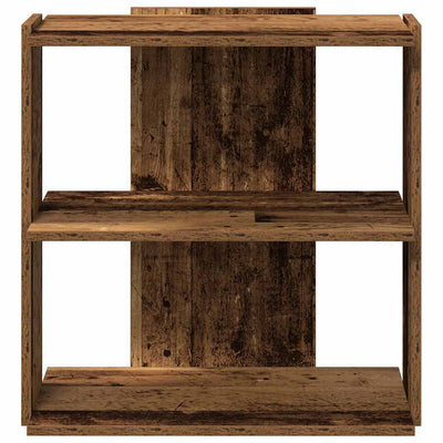 Kirjahylly 3-kerroksinen Old Wood 60x30x60 cm Engineered Wood