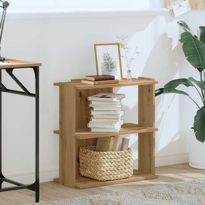 kirjahylly 3-kerroksinen Artisan Oak 60x30x60 cm tekninen puu