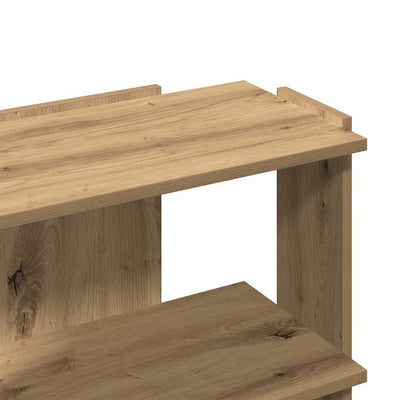 kirjahylly 3-kerroksinen Artisan Oak 60x30x60 cm tekninen puu