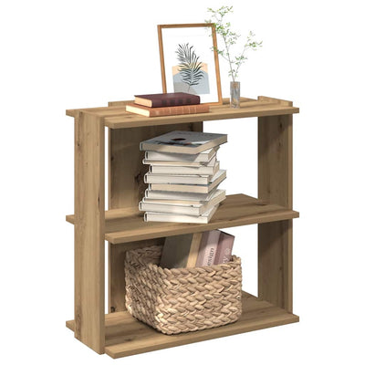 kirjahylly 3-kerroksinen Artisan Oak 60x30x60 cm tekninen puu