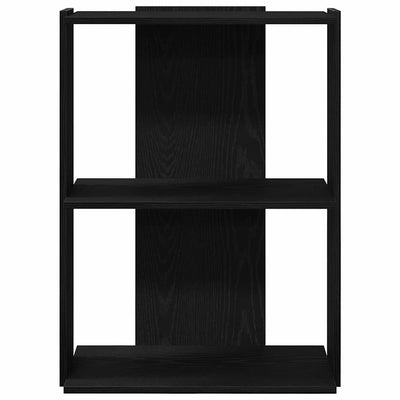 Musta kirjahylly Cero 60x30x80cm (3-tasoinen puinen)