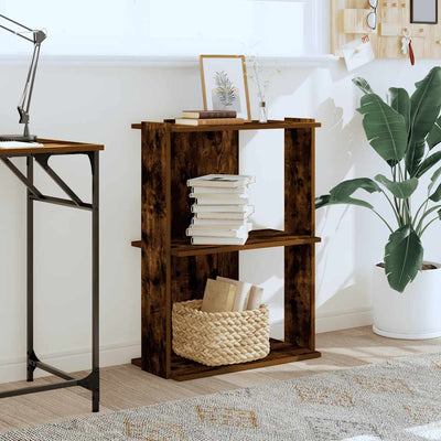 Savustettu tammi kirjahylly Cero 3-kerroksinen (puinen)