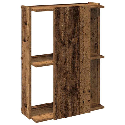 Kirjahylly 3-kerroksinen vanha puu 60x30x80 cm tekninen puu