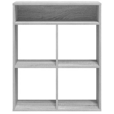 Kirjahylly harmaa Sonoma 66x31x80 cm tekninen puu